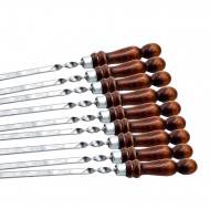 Шампур дер. лак. ручка 45х12х3мм нерж. /10/