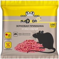 Зерновая приманка от мышей и крыс, 100г Nadzor /5/50/