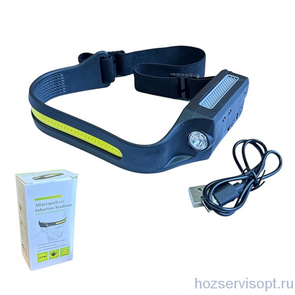 Фонарь налобный 5808А ИНДУКЦИОННЫЙ, аккумуляторный, инновационный (USB-micro) /1/60/240/ Фонарь налобный 5808А ИНДУКЦИОННЫЙ, аккумуляторный, инновационный (USB-micro) /1/60/240/