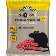 Зерновая приманка от мышей и крыс, 200г Nadzor /5/30/