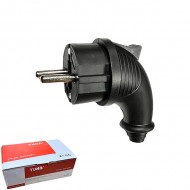 Вилка каучук с з/к угловая TUNA /1/20/400/ Вилка каучук с з/к угловая TUNA /1/20/400/