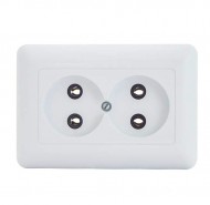 Розетка РС16-001, 2-мест. с/у (Горс) /5/100/