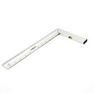 Уголок-линейка 35см алюм. с глазком /1/10/60/