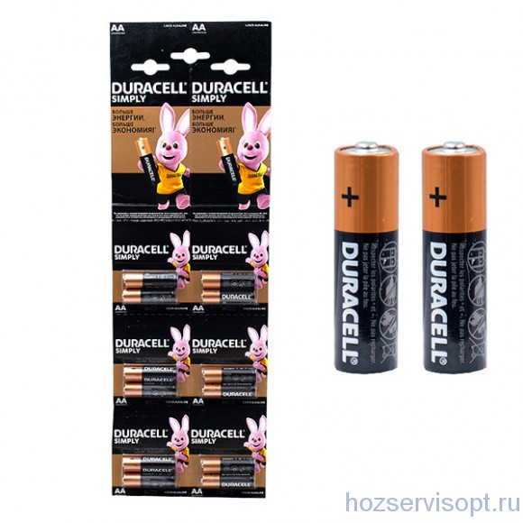 Батарейки Duracell АА по 2 шт (12/120/1248)