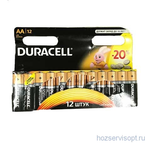 Батарейки Duracell АА LR6 BL12 (12/144/864)
