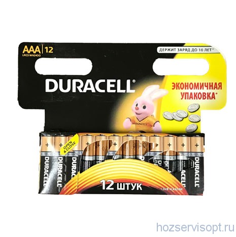 Батарейки Duracell ААА LR03 BL12 (12/144/864)