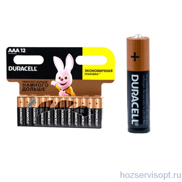 Батарейки Duracell ААА по 12 шт (12/144/864)
