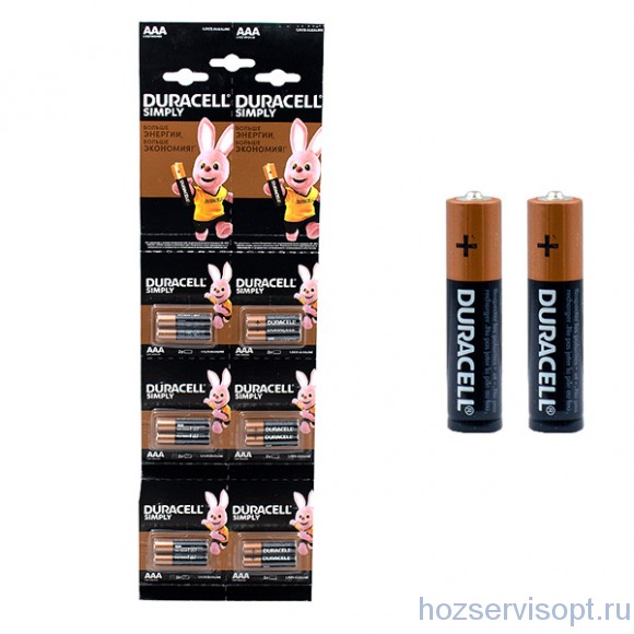 Батарейки Duracell ААА по 2 шт (12/240/1440)