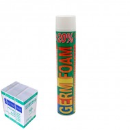 Пена монтаж. быт. всес. "GERM FOAM +" 750 ml 530гр 618-4 /12/ Пена монтаж. быт. всес. "GERM FOAM +" 750 ml 530гр 618-4 /12/