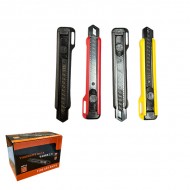 Нож канцелярский 1 лезвие 18мм цветной /30/360/