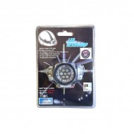 Фонарь налобный аккумуляторный 7LED (USB-micro) на блистере /1/30/120/