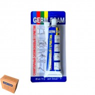 Герметик силикон. санитарный GERM FOAM белый тюбик 85ml 70гр 618-15 /12/144/ Герметик силикон. санитарный GERM FOAM белый тюбик 85ml 70гр 618-15 /12/144/