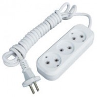 Удлинитель V.I.-TOK У3-0 3-х роз. б/з 10А 2м /1/70/