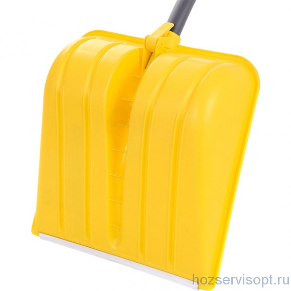 Лопата пластм. "ВАРЯГ" 370*400 с усил пл с ал. чер Vруч /5/