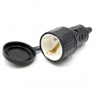 Гнездо штепсельное Р16-361 с з/к брызгозащ. (каучук) /1/12/48/