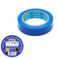 Изолента ПВХ 19*25м RUGBY синяя /10/300/ Изолента ПВХ 19*25м RUGBY синяя /10/300/