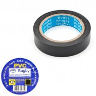 Изолента ПВХ 19*25м RUGBY чёрная /10/300/ Изолента ПВХ 19*25м RUGBY чёрная /10/300/
