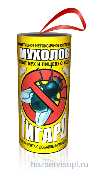 Лента липкая от МУХ и ПИЩЕВОЙ МОЛИ "ТИГАРД" (10х200)