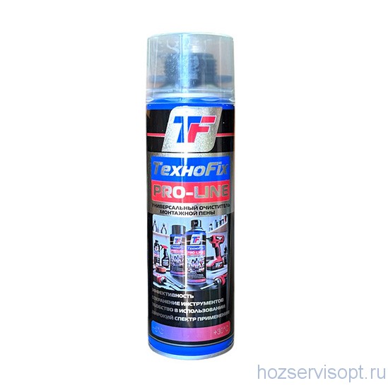 Очиститель монтажной пены "ТехноFix" PRO-LINE  400ml /12/