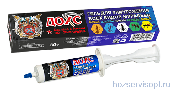 Гель для уничтожения муравьёв 30г ДОХС (1х48)