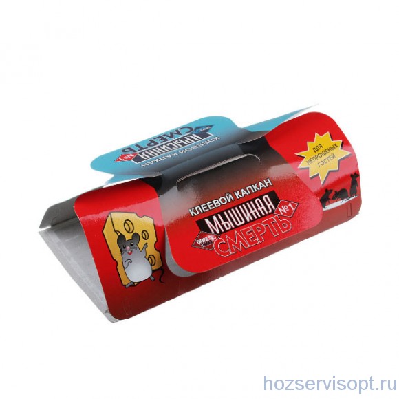 КРЫСИНАЯ&МЫШИНАЯ СМЕРТЬ №1 КЛЕЕВАЯ ЛОВУШКА для отлова грызунов (5х125)