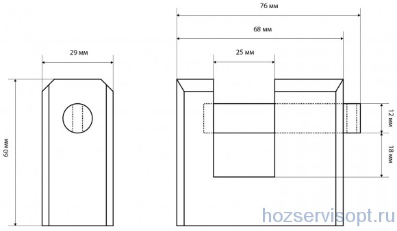 Замок СТАНДАРТ ВС2-3-02С d11мм /1/24/