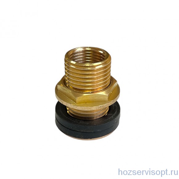 Врезка в бак 1/2 латунь /1/100/ Врезка в бак 1/2 латунь /1/100/